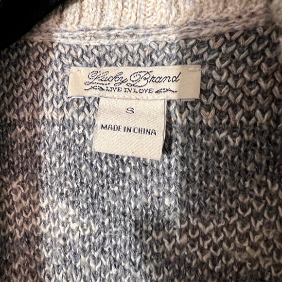 Lucky Brand Womens Aztec Southwest Heavyweight Sweater Neutral Long Staple Small - Picture 3 of 12